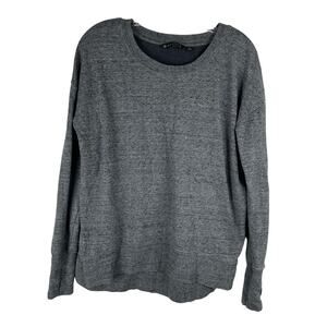 Athleta Coaster Sweatshirt Size Small Gray Thumbholes Athleisure Casual